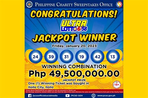 nanalo ng lotto|P49.5 milyong jackpot prize sa Ultra Lotto 6/58, .